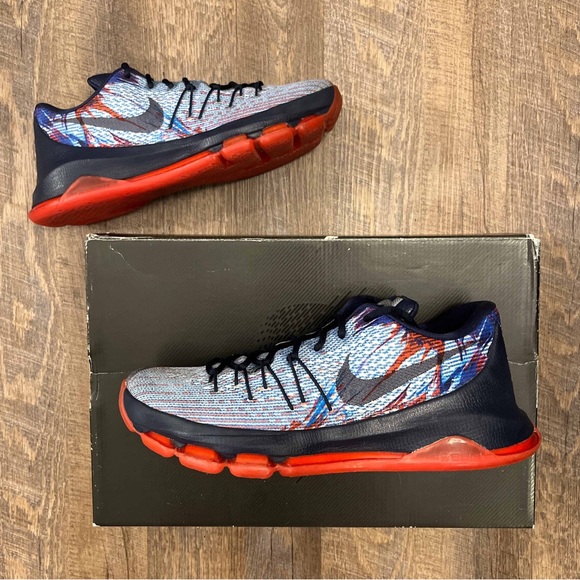Nike KD 8 VIII Independence Day USA Blue Red